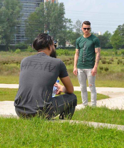 HF CHARCOAL TEE - Afbeelding 3
